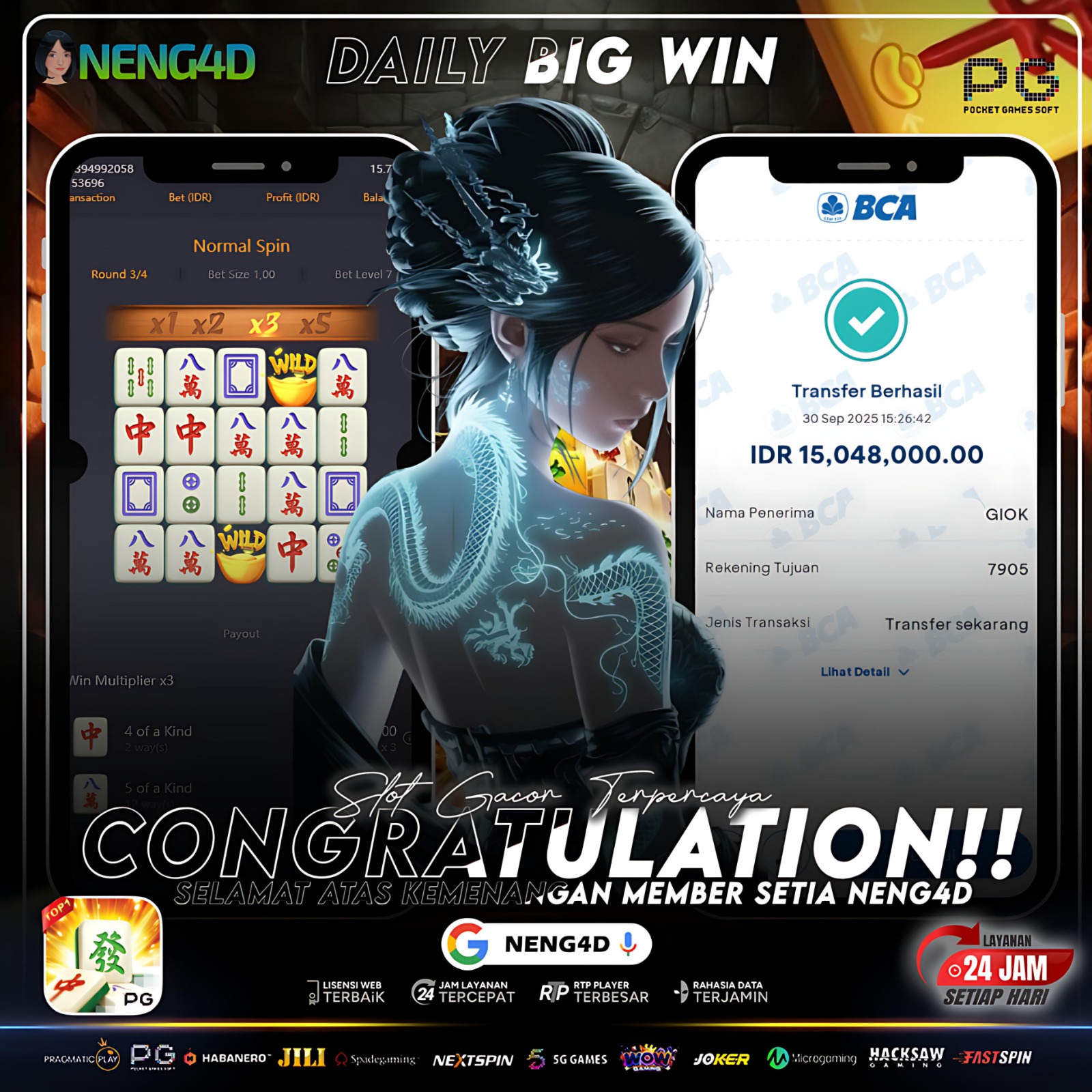 Jackpot Fantastis Tembus 15,048.000 Juta di Mahjong Ways!