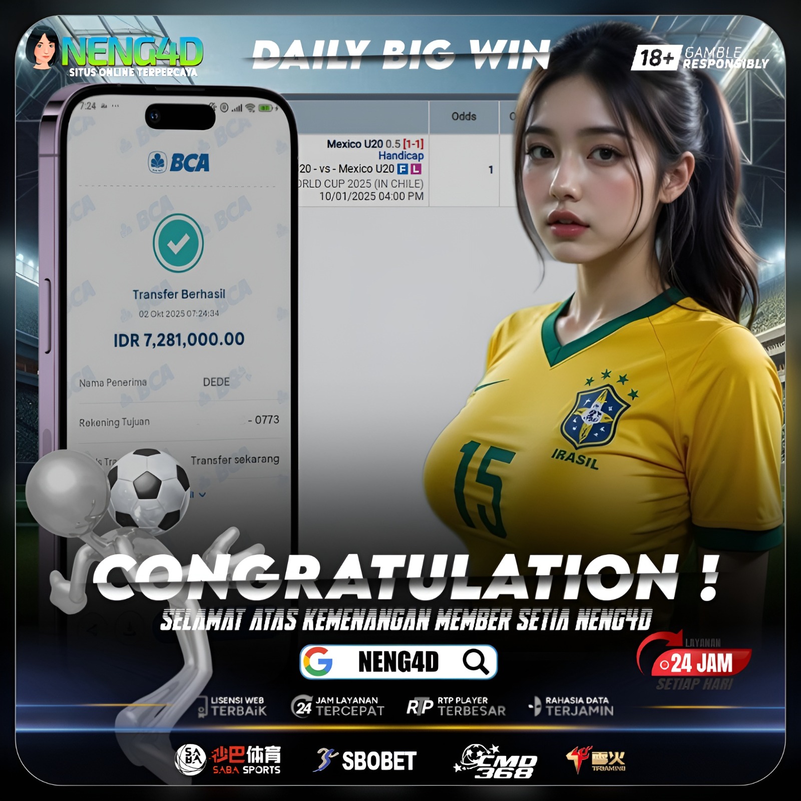 KEMENANGAN BESAR DI SABA SPORT NENG4D